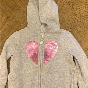 Carters girl size 2T Hoodie with Sequins